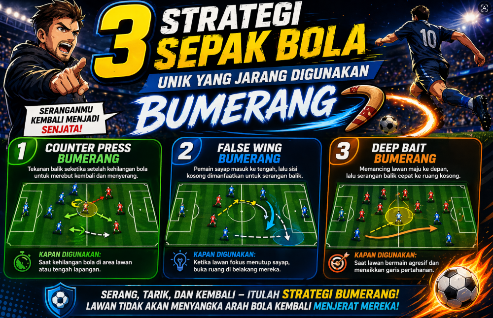 3 Strategi Sepak Bola Unik