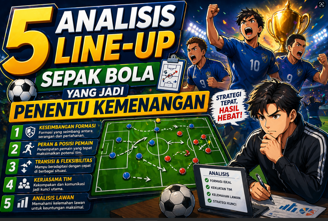 5 Analisis Line-up Sepak Bola
