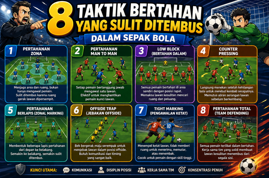8 Taktik Bertahan yang Sulit