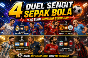 4 Duel Sengit Sepak Bola