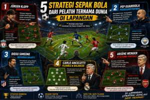 5 Strategi Sepak Bola dari Pelatih