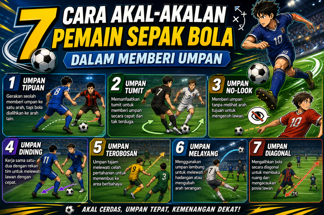 7 Cara akal-akalan pemain sepak bola