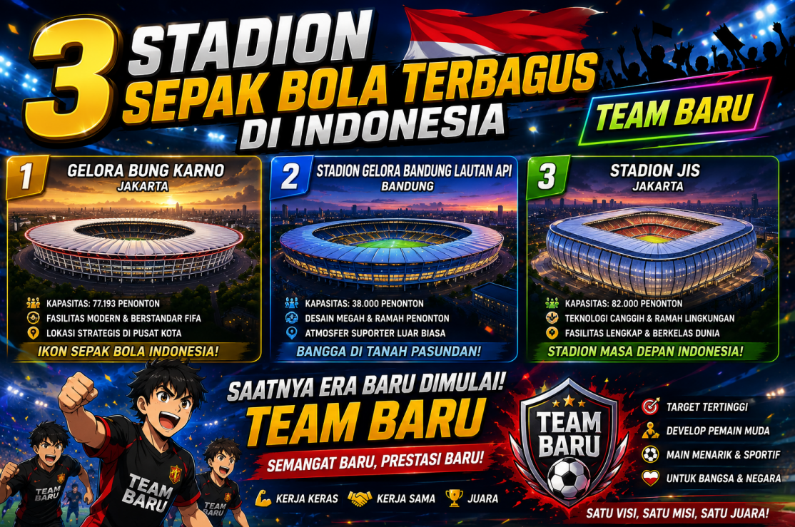 3 Stadion Sepak Bola