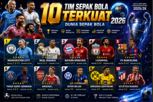 10 Tim Sepak Bola Terkuat
