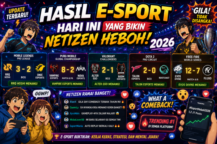Hasil E-Sport Hari Ini yang Bikin