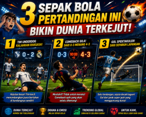 3 Sepak Bola Pertandingan