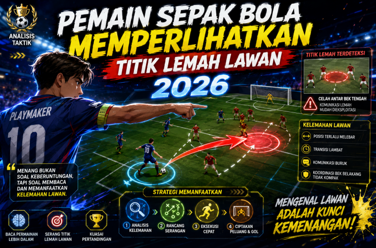 Pemain Sepak Bola Memperlihatkan