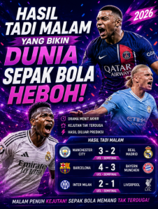 Hasil Tadi Malam