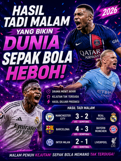 Hasil Tadi Malam yang Bikin Dunia