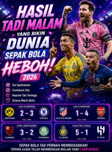 Hasil Tadi Malam