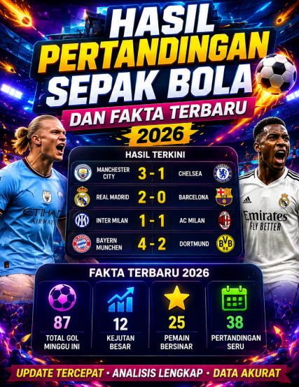 Hasil Pertandingan Sepak Bola