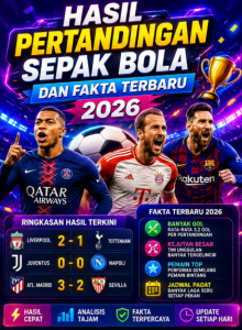 Hasil Pertandingan Sepak Bola